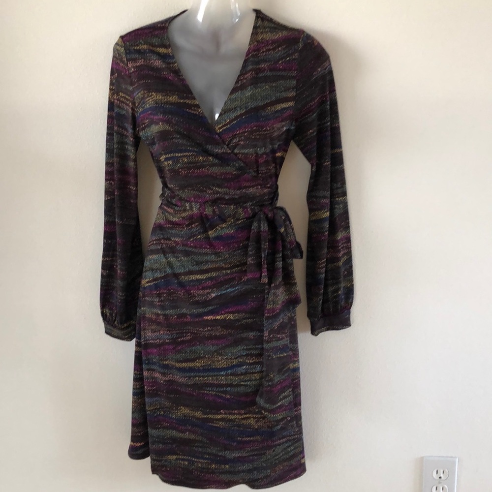 Veronica M wrap dress long sleeve size small - Picture 1 of 7